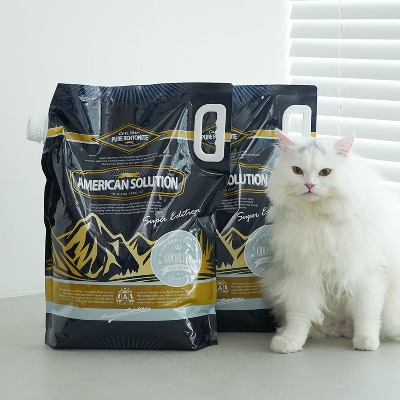 아메리칸솔루션 슈퍼에디션 오더리스 고양이모래 9.07kg x 2